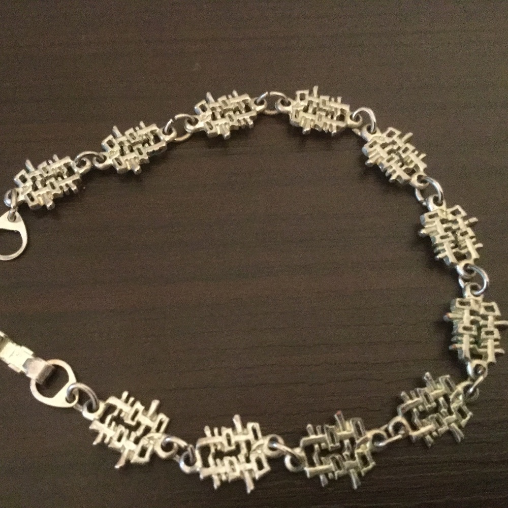 Sterling silver Kanji bracelet